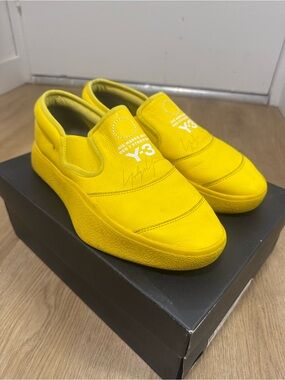 Y-3 Men's Tangutsu Slip-On Loafers in Bright Yellow